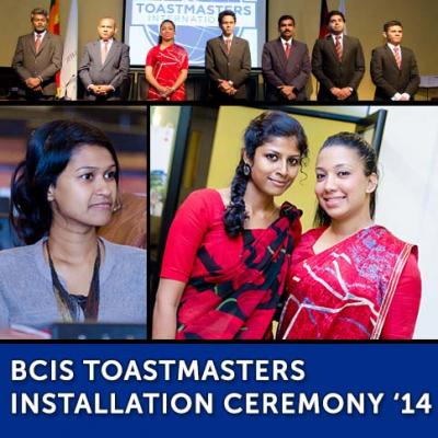 BCIS Toastmasters Installation Ceremony '14