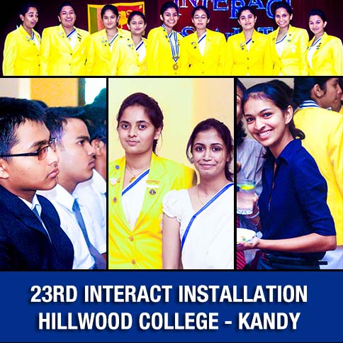 23rd Interact Installation of Hillwood College - Kandy