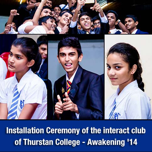 Installation Ceremony of the interact club of Thurstan College - Awakening '14