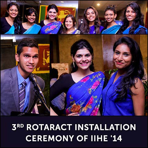 3rd Rotaract Installation Ceremony of IIHE '14