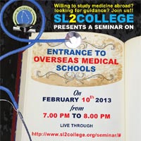 Entrance to Overseas Medical Schools - SL2C Webinar